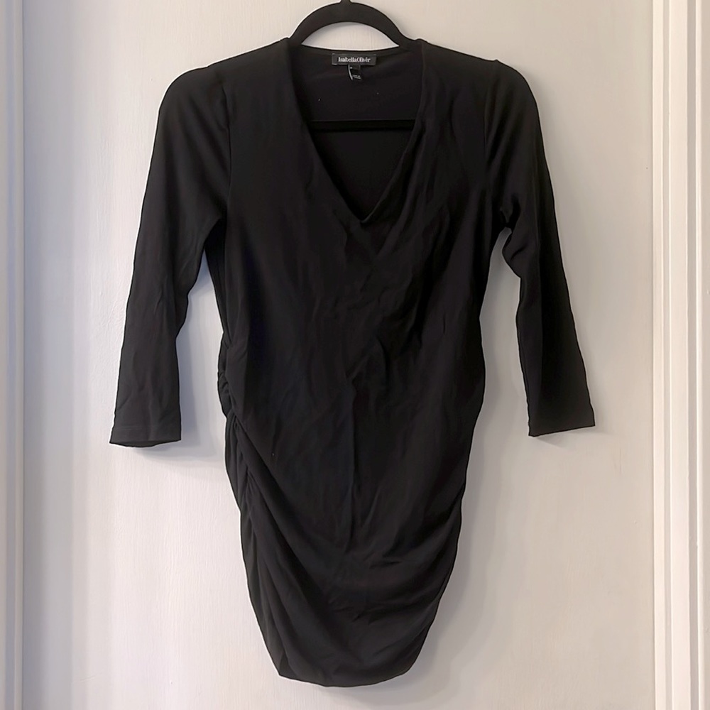 Isabella Oliver Black Maternity Top